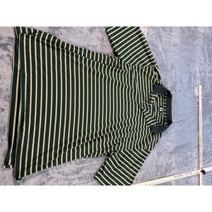 FootJoy Men's L Green Striped Performance Golf Polo Shirt Bear's Best Las Vegas